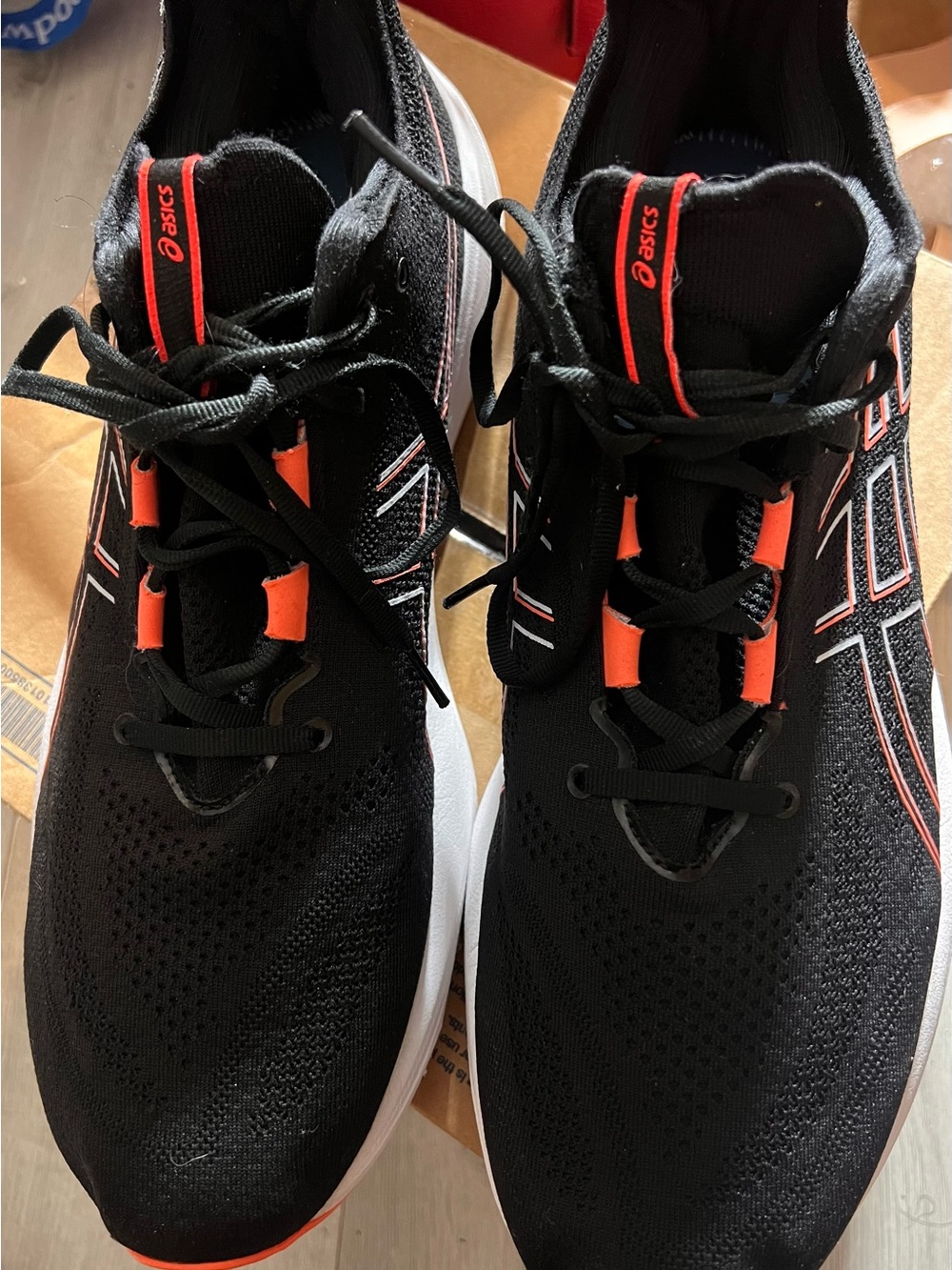 ASICS Gel- Nimbus 26 Black True Red - Men’s Size 15 (No Insoles) - Picture 9 of 15